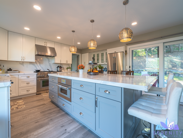 Photos by Serenity Remodeling #1 complete kitchen and dining room remodel with fireplace conversion