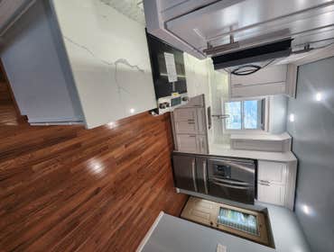 Joan's Kitchen - by Paz Builds Full Gut Kitchen Remodel.
Kitchen was stripped down to studs and subfloor with bulkheads removed.
Installed:
Oak hardwoo