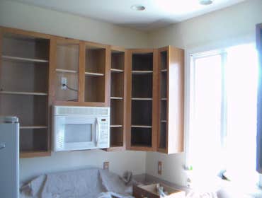 Oak Cabinets before refacing