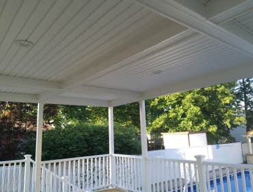 Deck with roof - after