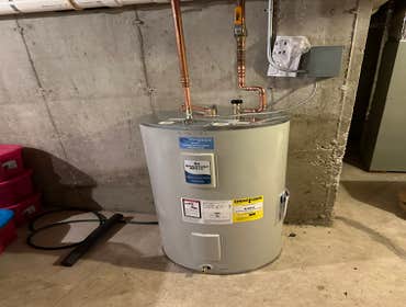 Bradford White Water Heater Install by All Star Plumbing, Heating and Air Conditioning #21 50 gal Bradford White electric water heater install by All S