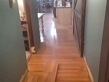 Kitchen Flooring The homeowner requested a new kitchen floor. You were happy to oblige we went over multiple colors and they picked this because it wou