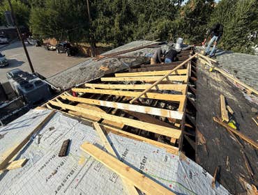 Photos by R19 Roofing & Remodeling #1 Re framing re decking re hab