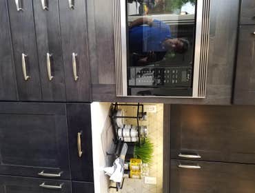 Kitchen remodeling Complete kitchen remodeling
Include tile installation backsplash countertop kitchen cabinet and upgrade electrical and the plu