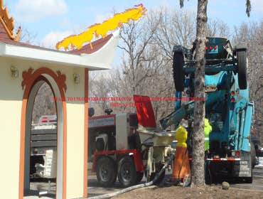 Pumbing the concrete