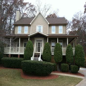 Marietta, GA. House Exterior update_Before and After This amazing house needed an update to the exterior siding, new energy efficient windows, Sherwin 