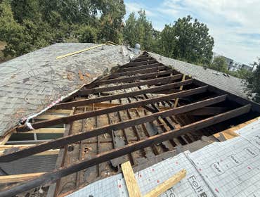 Photos by R19 Roofing & Remodeling #1 Re framing re decking re hab