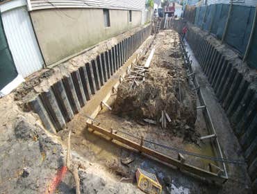 Photos by Excavo Construction Co #6 Excavation-shoring and foundation walls