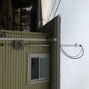 New service with mast