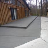 New concrete patio walkout