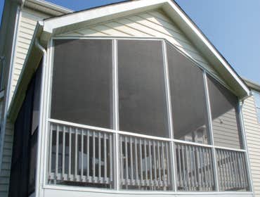 Mid Atlantic Home Improvement Llc Project 1 screen porch ,Cathedral ceiling,ceramic tile