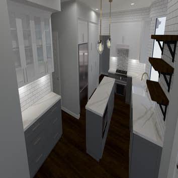 3D Rendering of Kitchen