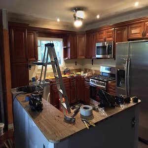 Photos from Fisco Construction Nyc Inc FULL GUT REHAB KITCHEN REMODEL ... DEMOLITION, INSTALL FLOOR, INSTALL CABINETS, PLUMBING, ELECTRICAL,...