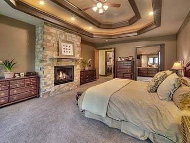 Vaulted Ceiling Master Bedroom