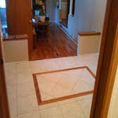 Hardwood & tile with frame