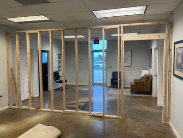 Photos by White Elephant Remodeling LLC #13 Commercial wall Framing /
Sheet rock tape and Float