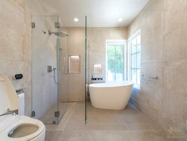 Photos by O.T Bay Builders-Master bathroom remodel Transform your daily routine into a spa-like retreat! ✨ This master bathroom remodel features a luxu