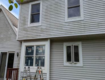 Windows Installation Installing some nice Andersen 400 wood windows with a PVC board exterior trim and keeping the original interior trim.
