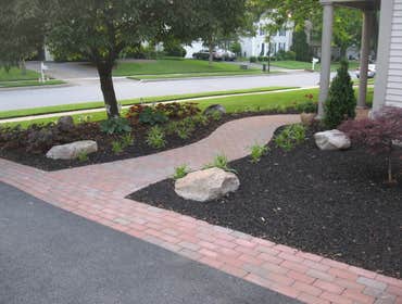 Projects completed by Red Rock Landscape Inc Landscape/Decorative Curbing, Paver Patios, Paver Walkways, Retaining Walls, Landscape Installation