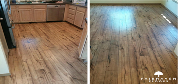 Kitchen and Dining Room This lovely couple is going to enjoy their kitchen and dining room floors for years to come!
