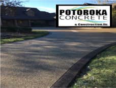 exposed aggregate Driveway Photo by Potoroka Concrete Macomb MI