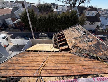Photos by BR Contracting Group Inc #5 Full roof replacement completed in Staten Island, NY. The existing roof was fully stripped down to the decking, w