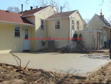 Concrete surface is done