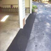Garage apron w/ Rubber Stone