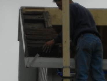 Removing old wood