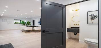 Half Bath and Dining Room