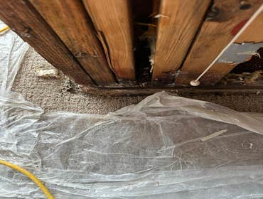 Water Mitigation This project was a roof leak the photos show initial inspection to post demo.