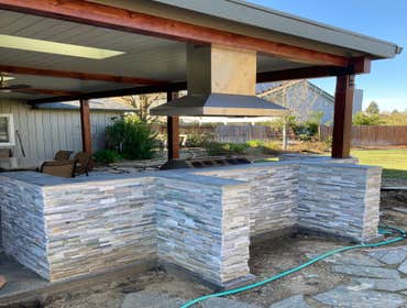 Backyard patio