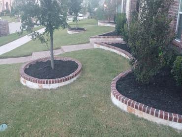 Austin Stone flowerbed border