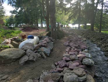 Demo,, tree removal ,,earth work Daleville park and ride ... a Tobyhanna Army Depot project