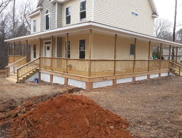 2- wrap around front porch