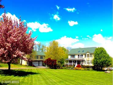 Point of View Farm 10 acres on the Potomac River front 5 bedroom home with 2 BR Guest house! 6,300 sq ft+ Custom Builder personal home! Features in-gro