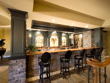 Custom Basement Bar