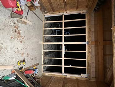 Hangar style Shed door build
