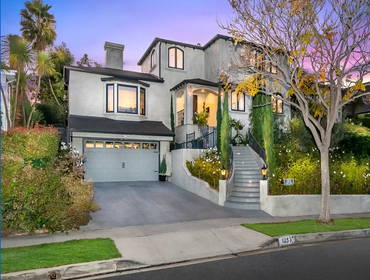 Photos by Gnk Construction Inc #1 Gut Renovation, exterior smooth stucco, roofing, and hardscape.