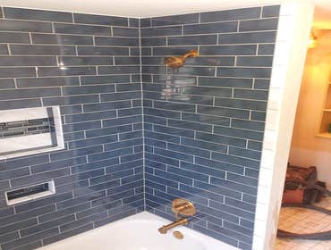 Bath/shower install and tiling