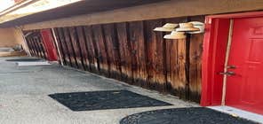 painted doors and red wood refurnish heavily damaged red wood. restoration