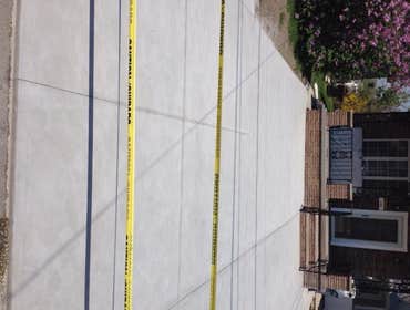 concrete driveway