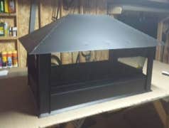 Custom chimney cap in shop