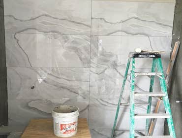 Shower slabs installation