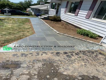 Bluestone Walkway done in Wolcott CT Bluestone Walkway
