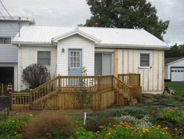 Deck before siding