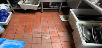 Kitchen tile Blue Goose Cantina This project is done completely at night, 120 pieces of tile, demo and put back