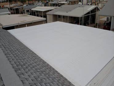 Insulated roof over awning aft