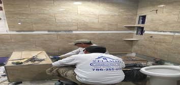 Photos by Zelamar Construction Inc #1 Two Bathrooms remodeling.