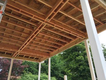 Deck with roof - in progress